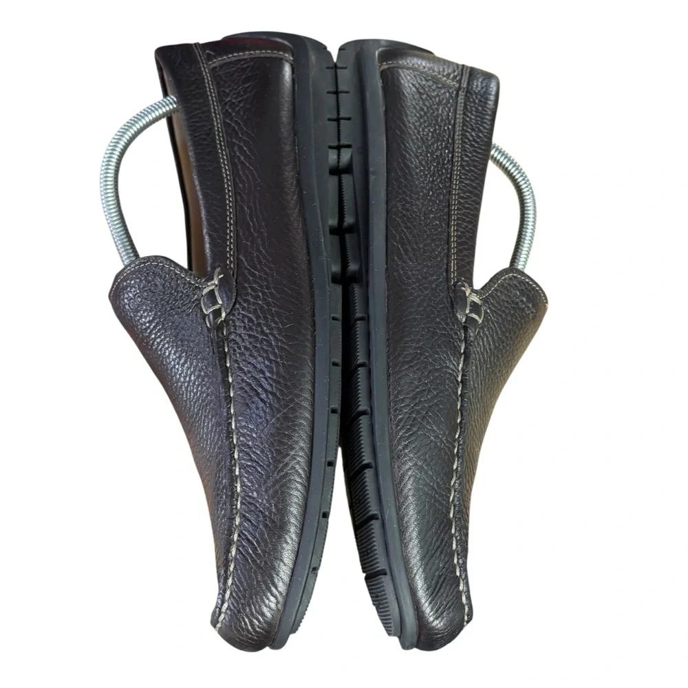 ECCO Classic Moc Brown Pebbled Leather Loafers – Men’s EU 44 (US 10-10.5)